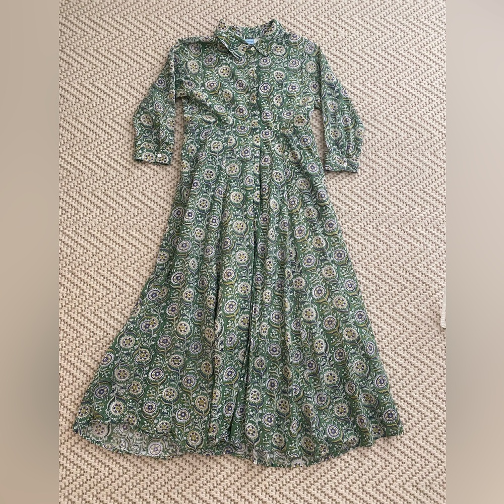 Julia Amory Block Print Shirt Dress Fall
